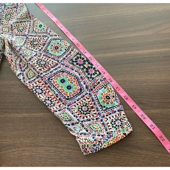 Anthropologie Maeve Sleeved Amethyst Smocked Button Up Bodice Dress Boho Fall SP - Picture 8 of 12